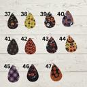 37. Spooky Cute Faux Leather Halloween Earrings