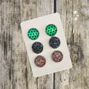 22 Druzy/Cabochon 12mm 3pk Earrings
