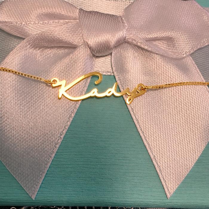 Name Necklace in Gold or Silver Personalized