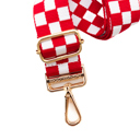  Lizzie Checkered Adjustable Bag Strap