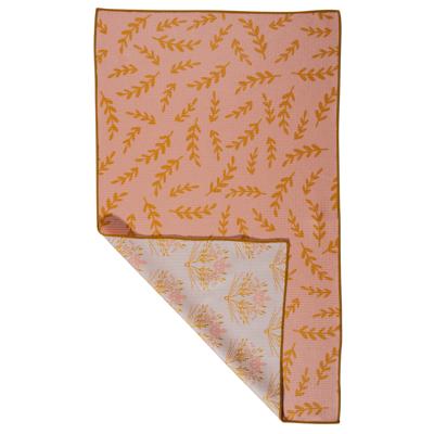Waffle Knit Dish Towel "Fields of Gold"