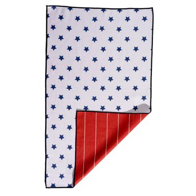 Reversible Waffle Knit Dish Towel "Liberty"