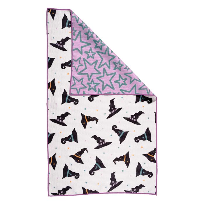 Waffle Knit Dish Towel " Witches Brew"