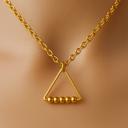  Gold plated Triangle Anxiety Necklace 
