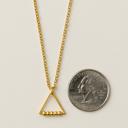  Gold plated Triangle Anxiety Necklace 