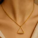  Gold plated Triangle Anxiety Necklace 