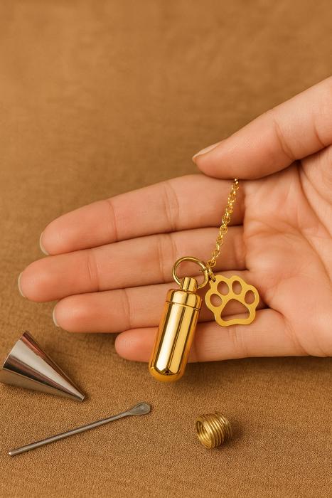 Cylinder Memorial Urn Necklace – PET LOSS