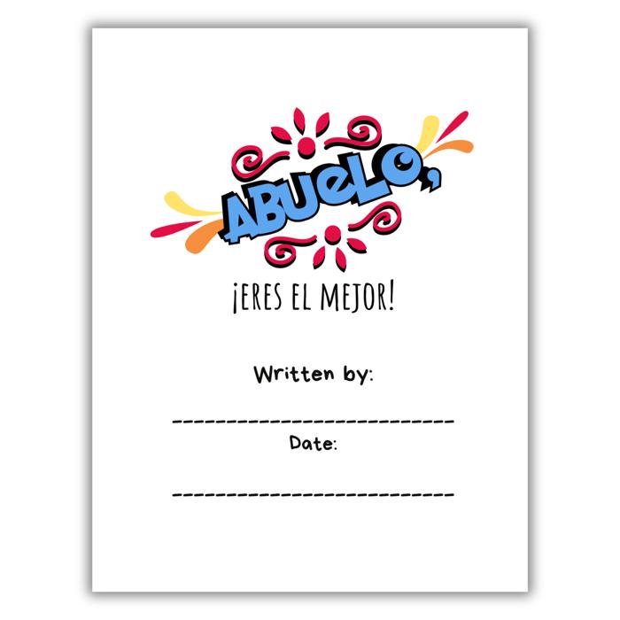 Abuelo, ¡Eres El Mejor! | Libro para completar espacios en blanco | Un regalo de los niños / SPANISH Best Grandpa Ever! | Fill-in-the-Blank Book | Gift from Child