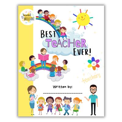 Best Teacher Ever! | Personalized Writing & Drawing Book for Kids