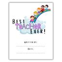  Best Teacher Ever! | Personalized Writing & Drawing Book for Kids
