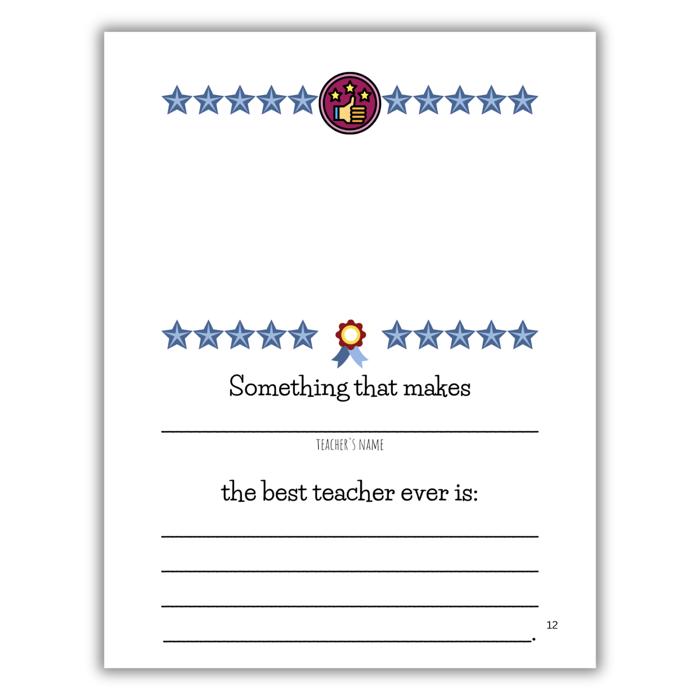 Best Teacher Ever! | Personalized Writing & Drawing Book for Kids