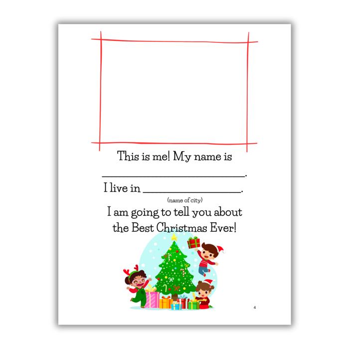 Best Christmas Ever! | Personalized Writing & Drawing Book for Kids