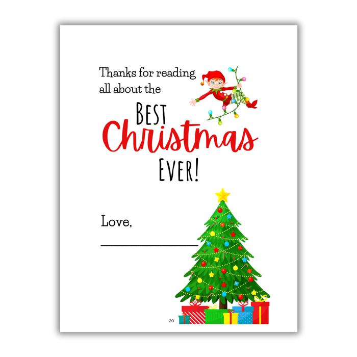 Best Christmas Ever! | Personalized Writing & Drawing Book for Kids
