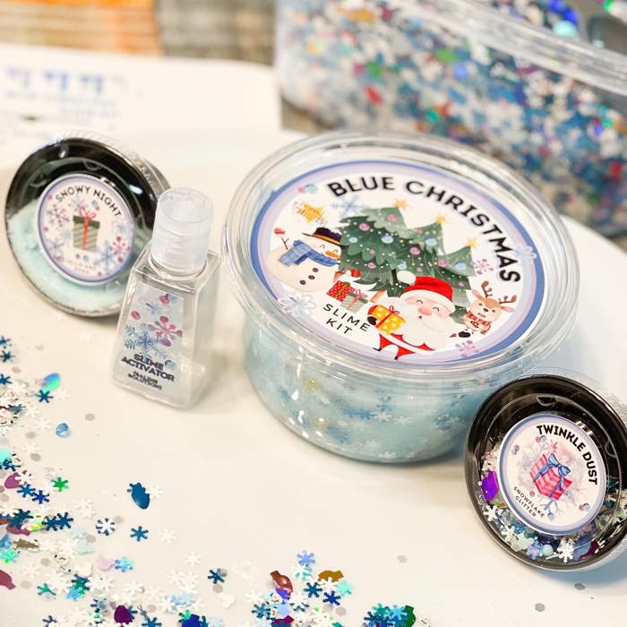 Blue Christmas Slime Kit