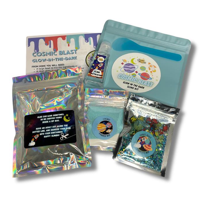 Cosmic Blast Glow-In-The-Dark Slime Kit