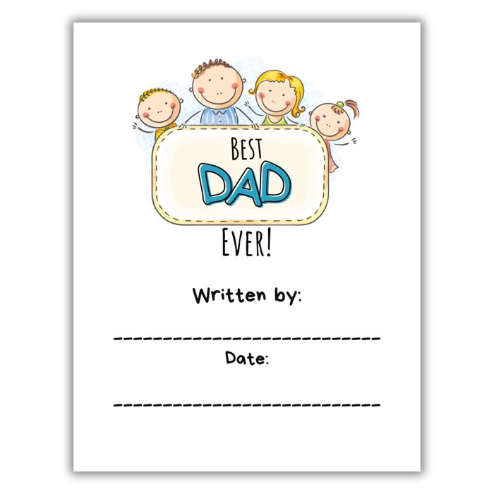 Best Dad Ever! | Fill-in-the-Blank Book | Gift from Child