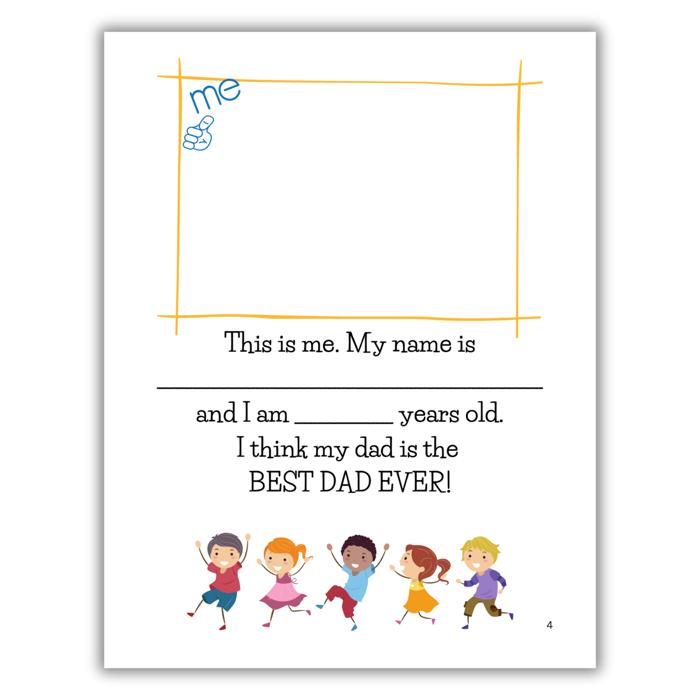 Best Dad Ever! | Fill-in-the-Blank Book | Gift from Child