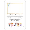  Best Dad Ever! | Fill-in-the-Blank Book | Gift from Child