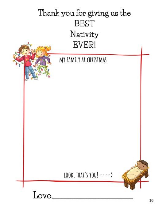 Best Nativity Ever! | Personalized Writing & Drawing Book for Kids