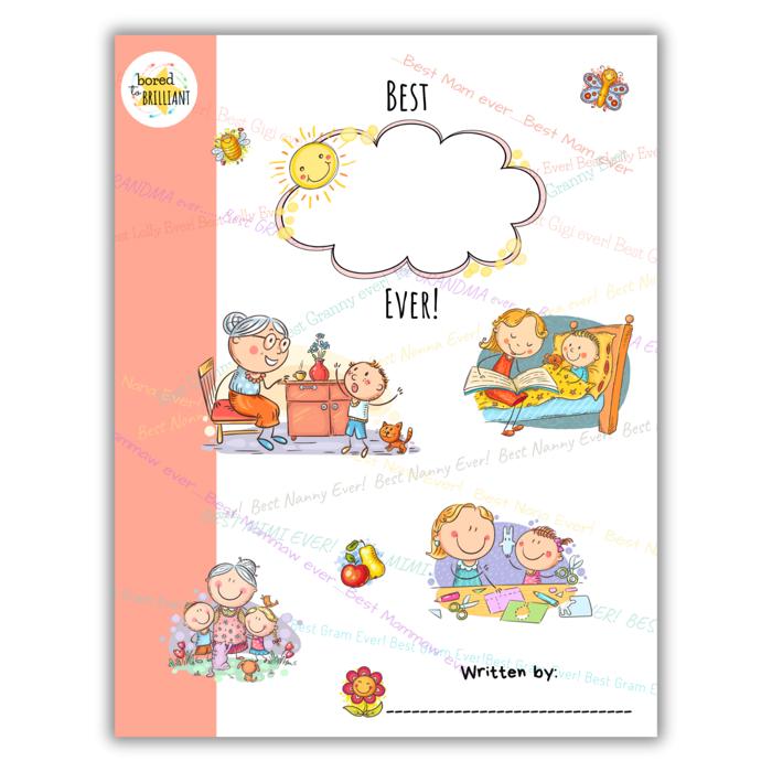 Best Grandma Ever! | Fill-in-the-blank Book | Gift from Child