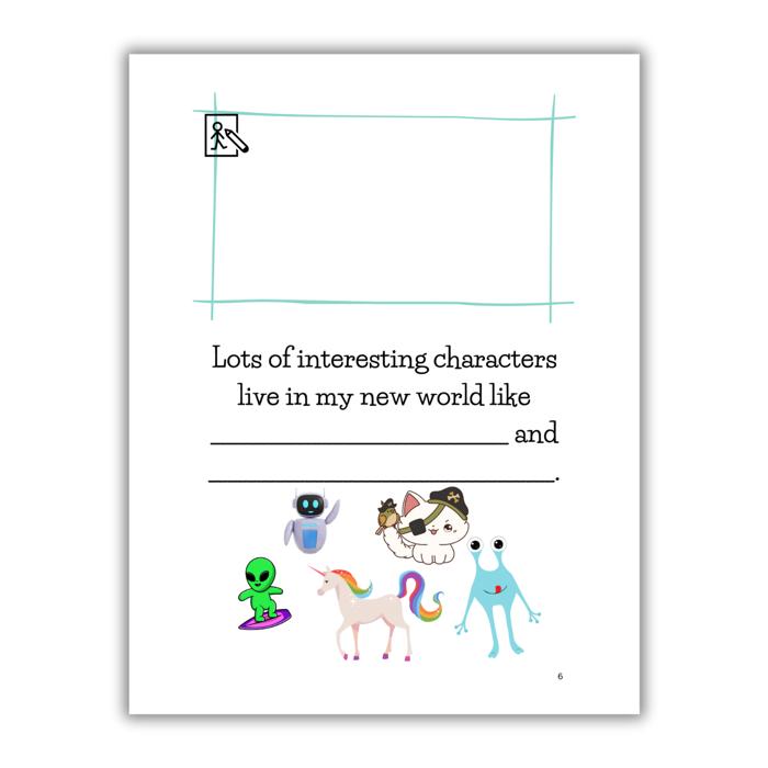 BUNDLE & SAVE! 'Best Imaginary World Ever!' | Personalized Writing & Drawing Book for Kids AND ‘Taco Fiesta’ Slime Kit