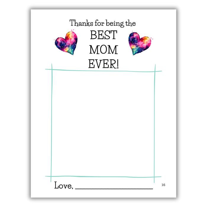 Best Mom Ever! | Fill-in-the-Blank Book | Gift from Child