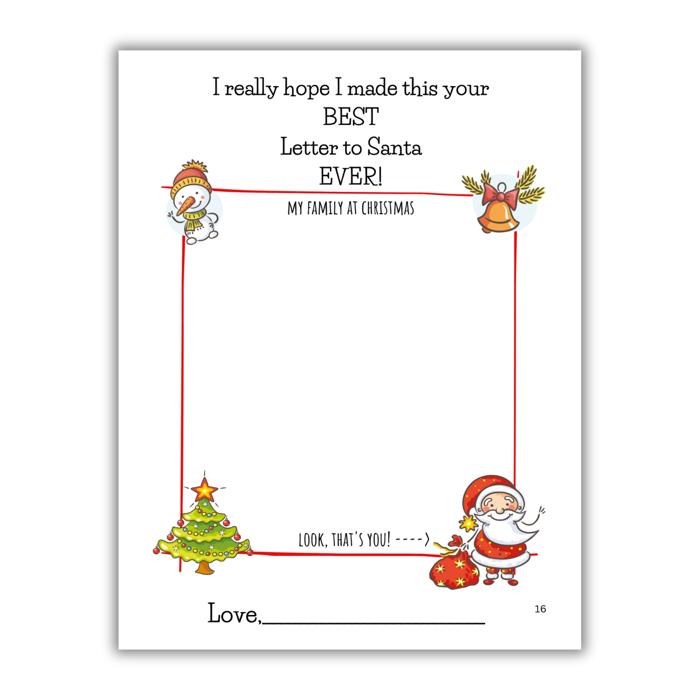 Best Letter to Santa Ever! | Personalized Writing & Drawing Book for Kids