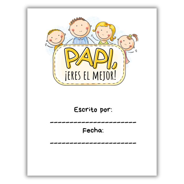 Papi, ¡Eres El Mejor! | Libro para completar espacios en blanco | Un regalo de los niños / SPANISH Best Dad Ever! | Fill-in-the-Blank Book | Gift from child