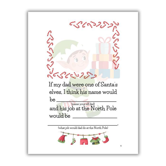 Merry Christmas Dad! | Personalized Writing & Drawing Book for Kids | Gift for Dad