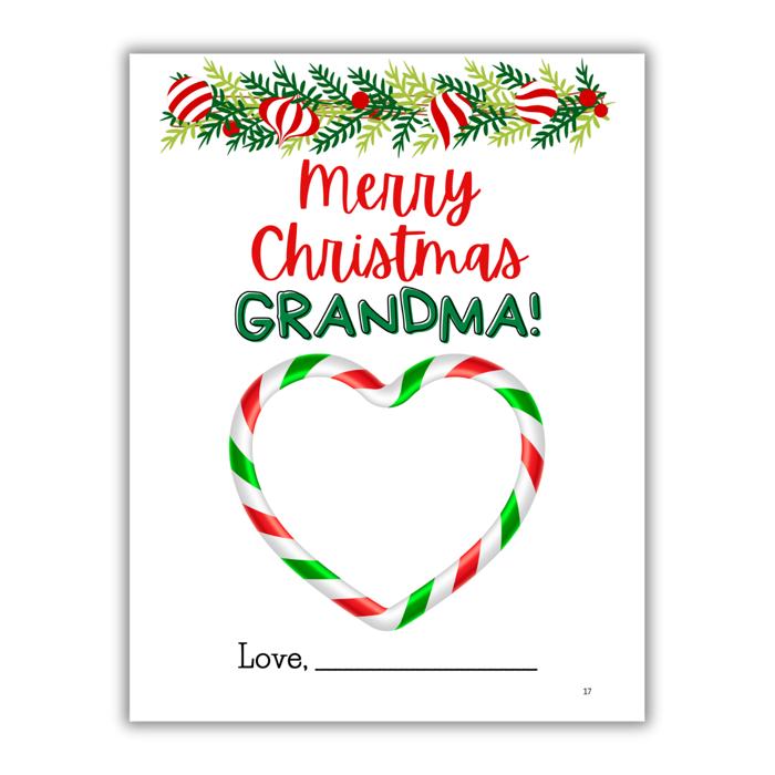 Merry Christmas Grandma! | Personalized Writing & Drawing Book for Kids | Gift for Grandma