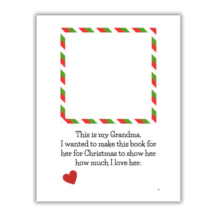 Merry Christmas Grandma! | Personalized Writing & Drawing Book for Kids | Gift for Grandma