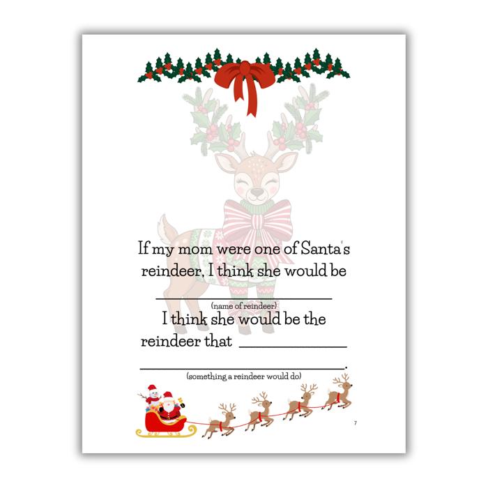 Merry Christmas Mom! | Personalized Writing & Drawing Book for Kids | Gift for Mom