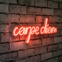  Carpe Diem Led Neon Red Light Wall Decor