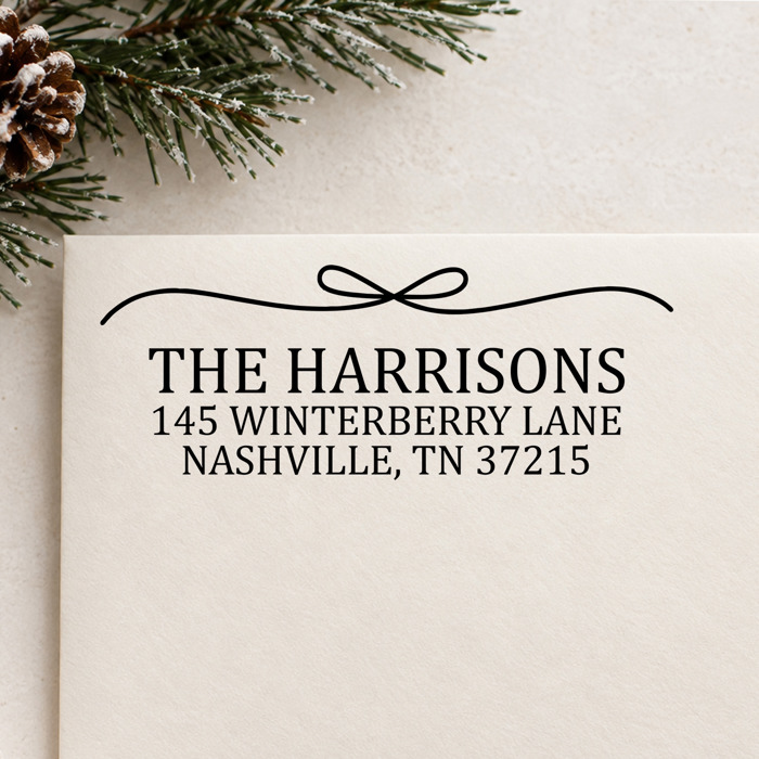 Personalized Self-Inking Holiday Address Stamps | Christmas Return Address Stamp | Custom Family Address Stamp | Holiday Card Stamp | Christmas Gift