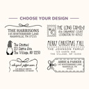  Personalized Self-Inking Holiday Address Stamps | Christmas Return Address Stamp | Custom Family Address Stamp | Holiday Card Stamp | Christmas Gift