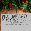 Design 4 Personalized Self-Inking Holiday Address Stamps | Christmas Return Address Stamp | Custom Family Address Stamp | Holiday Card Stamp | Christmas Gift