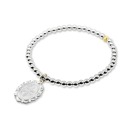  4mm Sterling Silver Charm Bracelet 