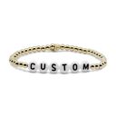  Custom 4mm 14k Gold Filled Beaded Bracelet