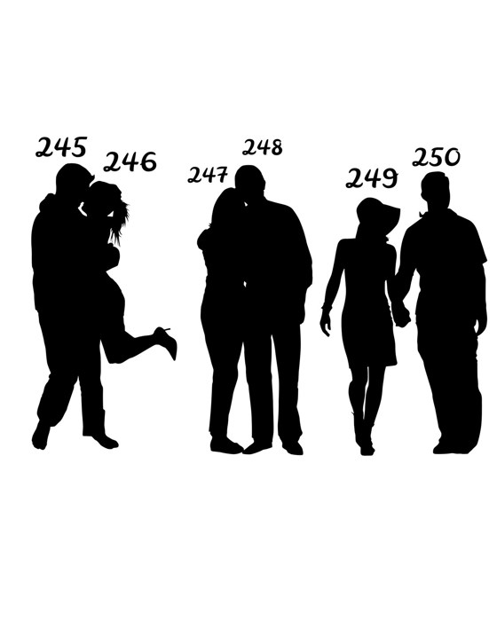 Personalized Silhouette Art Print Keepsake
