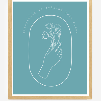 Everything is Falling into Place - Healing Art Print - Digital Download 