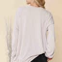 S-M SAND WAVE RIB OVERSIZED SWEATSHIRT