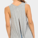 Medium GREY TANK TOP WITH BACK KNOT