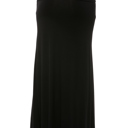 Small BLACK SOLID MAXI SKIRT