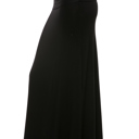Medium BLACK SOLID MAXI SKIRT
