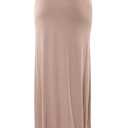 Large MOCHA SOLID MAXI SKIRT