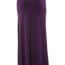 Small PLUM SOLID MAXI SKIRT