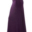 Medium PLUM SOLID MAXI SKIRT