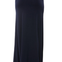 Medium NAVY SOLID MAXI SKIRT