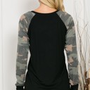 XL BLACK SOLID TUNIC TOP WITH ARMY SLEEVES