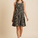 Small CAMO CAMO TANK DRESS WITH SIDE POCKETS